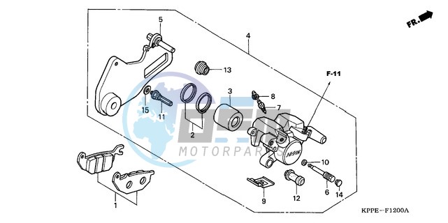 REAR BRAKE CALIPER