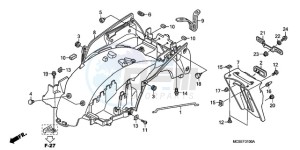 ST1300A9 France - (F / ABS CMF MME) drawing REAR FENDER