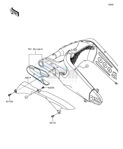 NINJA ZX-6R ABS ZX636FGF FR GB XX (EU ME A(FRICA) drawing Chain Cover