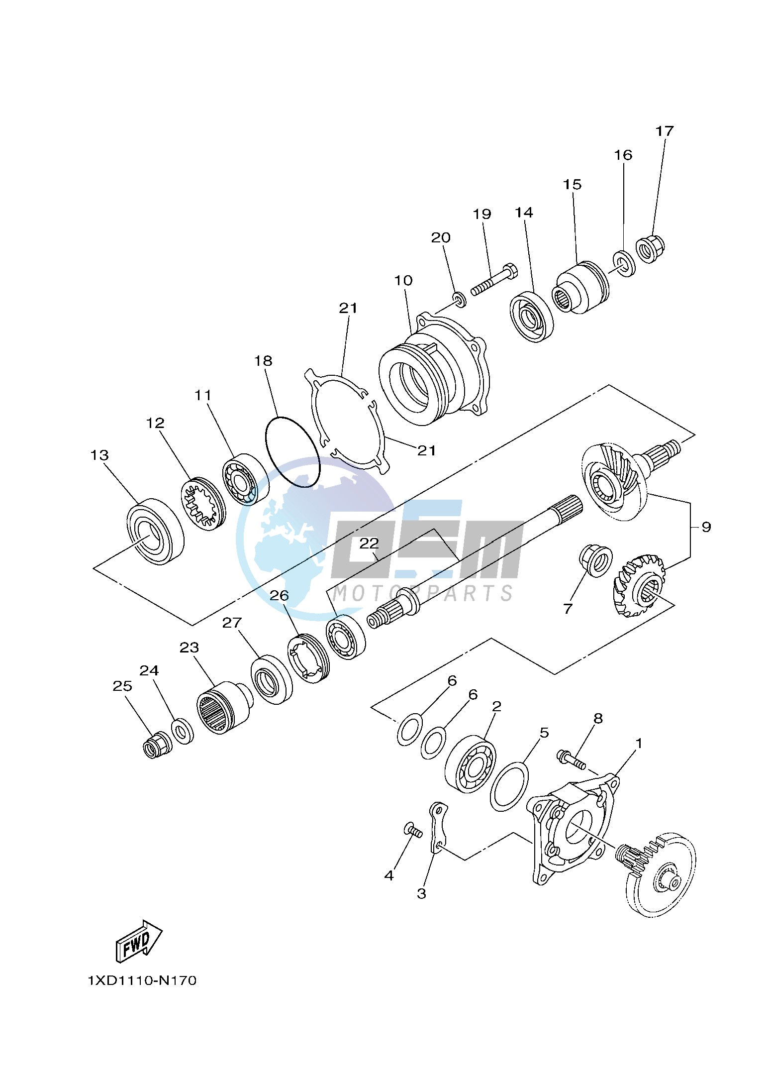 MIDDLE DRIVE GEAR