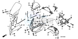 FJS400D9 F / CMF drawing FRONT COVER (FJS400D9/FJS 400A)