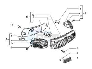 NRG 50 Pure jet drawing Rear tail lamp