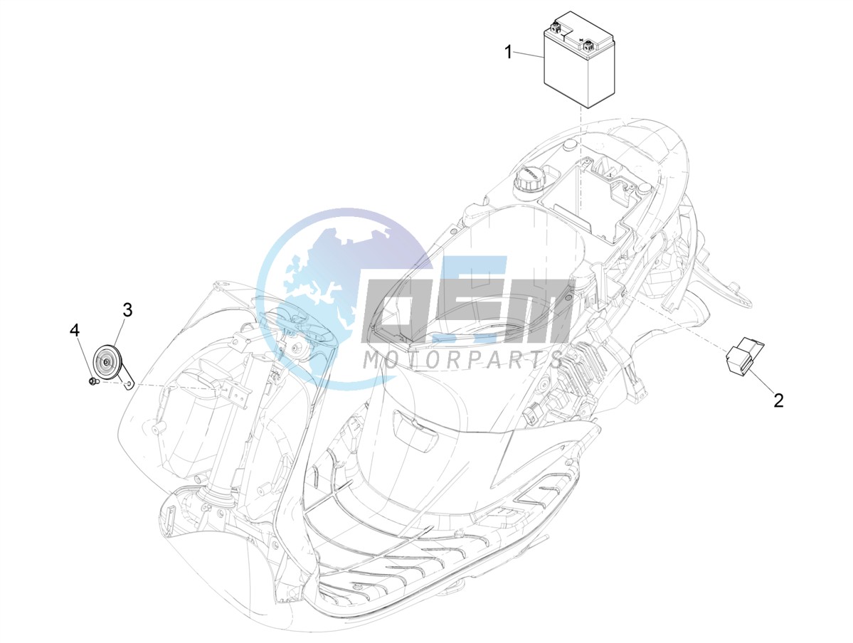 Remote control switches - Battery - Horn