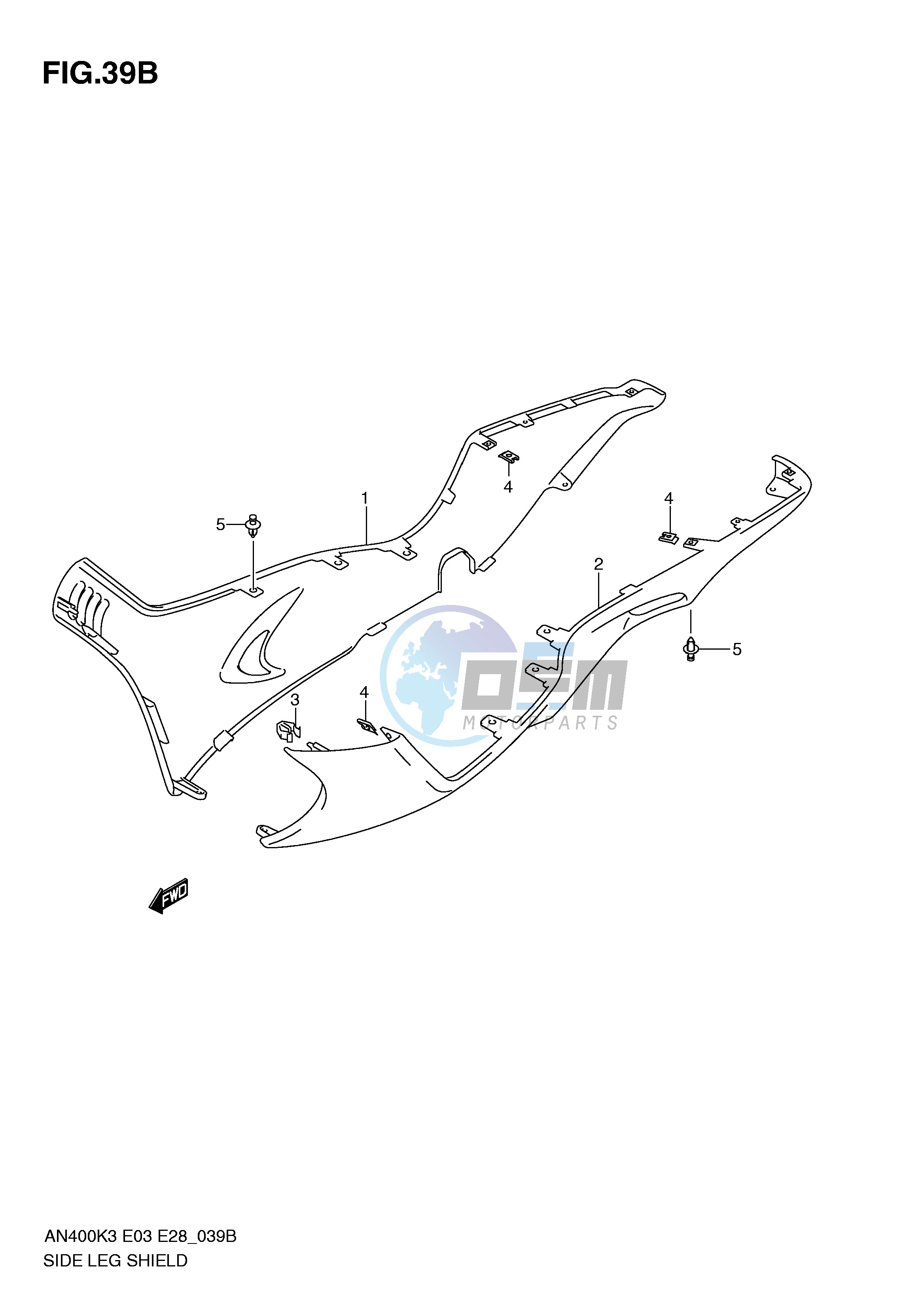 SIDE LEG SHIELD (AN400SK5 SK6)