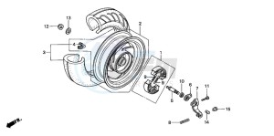 SJ50 BALI drawing REAR WHEEL