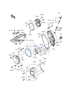 NINJA ZX-10R ZX1000JFF FR XX (EU ME A(FRICA) drawing Engine Cover(s)