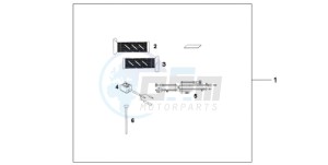 VFR800A9 UK - (E / ABS MME TWO) drawing GRIP HEATER(12A)