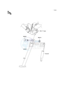 KLX 140 A [KLX140] (A8F-A9FA) A9FA drawing STAND-- S- -