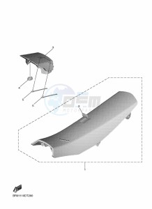 YZ450F (B2WH) drawing SEAT