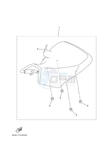 YFM700FWBD YFM70KPHH KODIAK 700 EPS HUNTER (2SMF) drawing SEAT