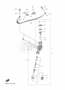 YZ250F (BSB7) drawing REAR MASTER CYLINDER