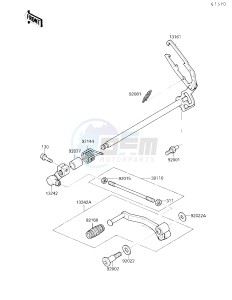 EX 250 F [NINJA 250R] (F2-F4) [NINJA 250R] drawing GEAR CHANGE MECHANISM