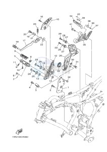 MT07 MT-07 700 (1WSB 1WSC) drawing STAND & FOOTREST 2