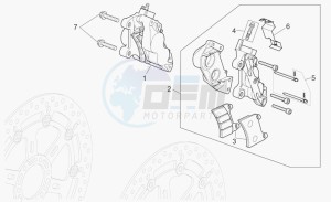 Griso V 1100 IE IE drawing Front brake caliper