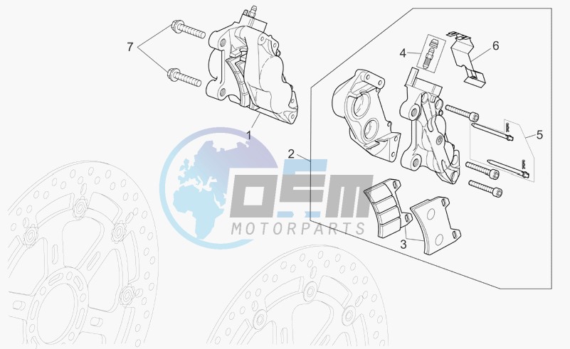 Front brake caliper