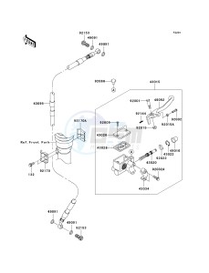 KLX 140 B (KLX140L MONSTER ENERGY) (B8F-B9FA) B9FA drawing FRONT MASTER CYLINDER