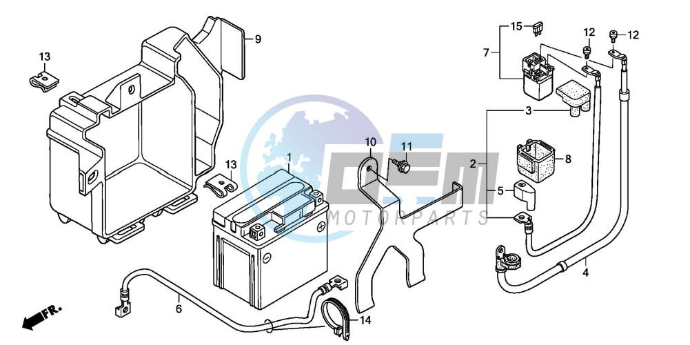 BATTERY (XL125V7/8)