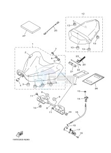 MT07 MT-07 700 (1WSB 1WSC) drawing SEAT