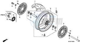 CBR600RRA Australia - (U) drawing FRONT WHEEL