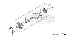 CBR125RWA France - (F / BLA CMF) drawing OIL PUMP