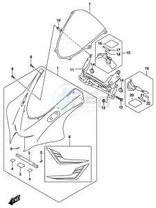 GSX-R1000 ARZ drawing COWLING BODY (GSX-R1000AL8 E21) (FOR YWW)