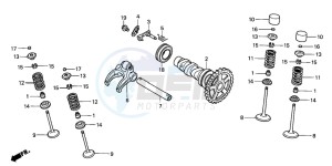 CRF250X drawing CAMSHAFT/VALVE