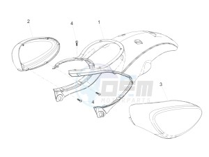 Scarabeo 50 2t drawing Rear body I - Rear fairing