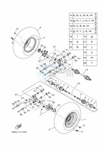 YFM450FWB KODIAK 450 (BJ5D) drawing REAR WHEEL