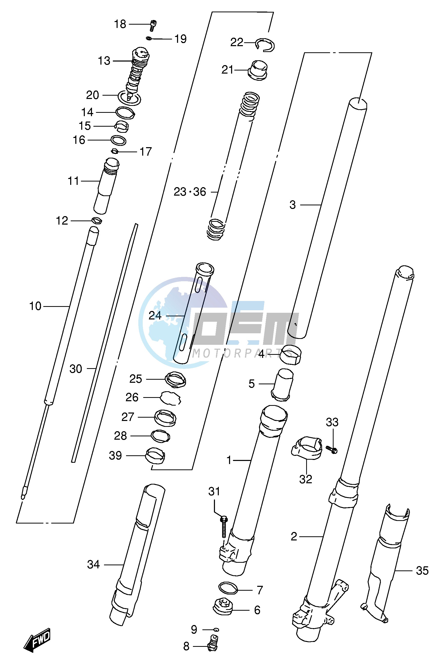 FRONT DAMPER (MODEL W)