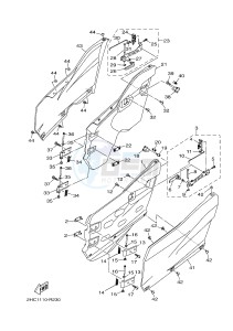 YXZ1000ET YXZ10YEXH YXZ1000R EPS SS (B573) drawing SIDE COVER 3