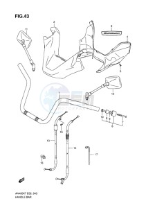 AN400 ABS BURGMAN EU-UK drawing HANDLEBAR