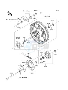 EX250 J [NINJA 250R] (J8F-J9FA) J9F drawing REAR WHEEL_CHAIN