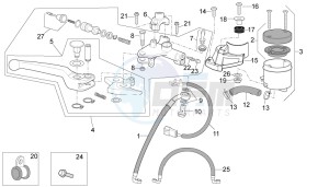 Tuono V4 1100 RR (EMEA, APAC) (AU, EU, HK, IS, JP, NZ, RC, S, T, VN) drawing Front master cilinder