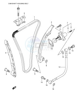 GSX-R600 (E2) drawing CAM CHAIN