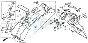 XL1000V drawing REAR FENDER