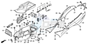 FES150 125 S-WING drawing BODY COVER/LUGGAGE BOX (FES1257/A7)(FES1507/A7)