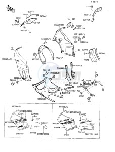 ZX 600 C [NINJA 600R] (C1-C2) [NINJA 600R] drawing COWLING  -- ZX600-C1- -