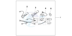 CBR600F4 drawing GRIP HEATER SS/ON-OF