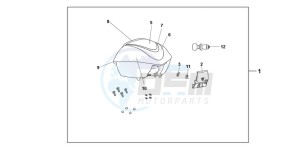 SH125B drawing 35L TOP BOX COOL WHITE