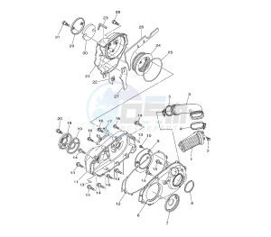 XP T-MAX ABS 500 drawing CRANKCASE COVER 2