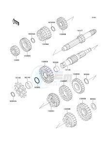 KX 125 L [KX125] (L2) [KX125] drawing TRANSMISSION