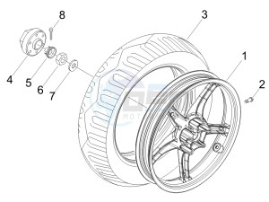 Fly 50 4t (USA) drawing Rear Wheel