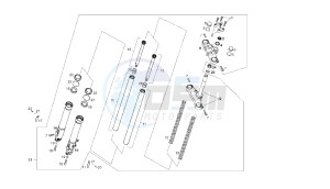 SENDA SM X-TREM - 50 CC 2T EU2 drawing FRONT FORK ESCORTS