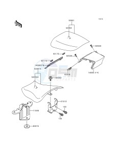 ZX 600 F [NINJA ZX-6R] (F1-F3) [NINJA ZX-6R] drawing SEAT