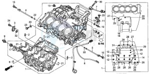 CBR600RR drawing CRANKCASE