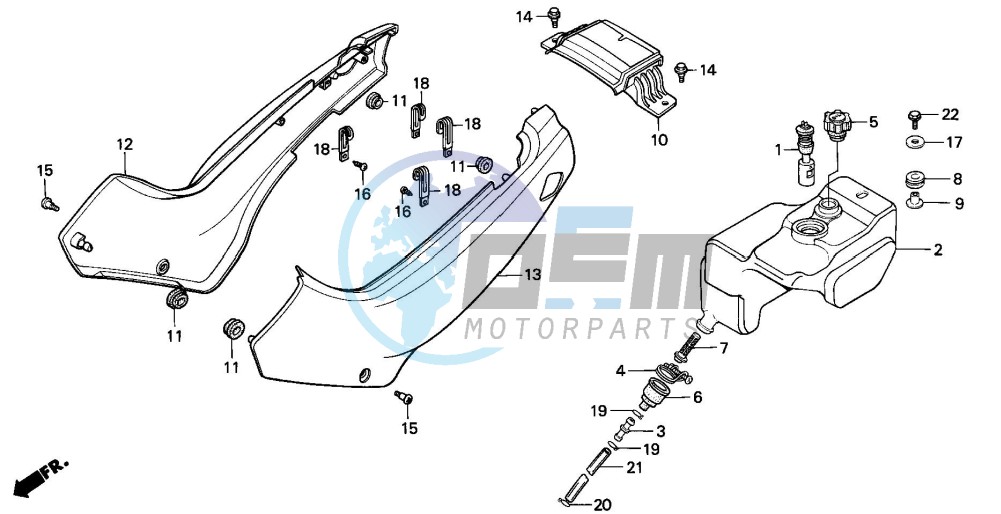 SIDE COVER/OIL TANK