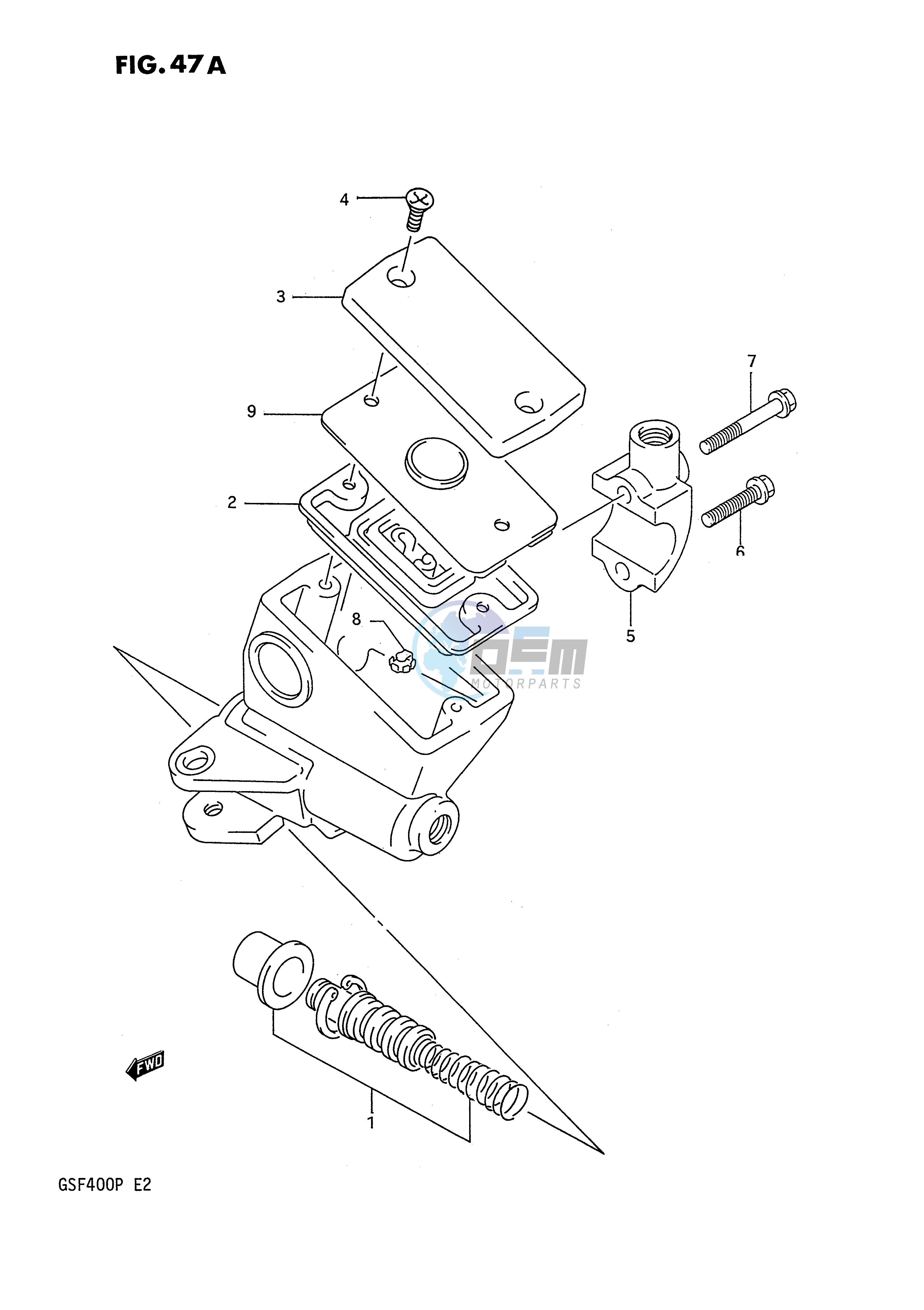 FRONT MASTER CYLINDER (MODEL P)