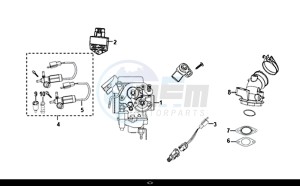 MASK 50 (XE05W1-IT) (L7-L9) drawing CARBURETOR ASSY / MASK 50 (XE05W1-IT) (L7-L9)