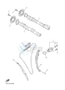 FJR1300A FJR1300A ABS (1MC7) drawing CAMSHAFT & CHAIN