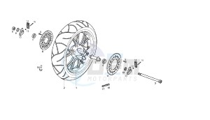 GPR REPLICA - GPR R - 50 CC VTHGR1D1A EU2 drawing REAR WHEEL